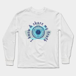 5th Chakra - throat Long Sleeve T-Shirt